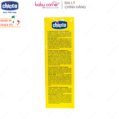  Kem Chống Nắng 3 Tác Động Chicco Baby Moments SPF 50+ 