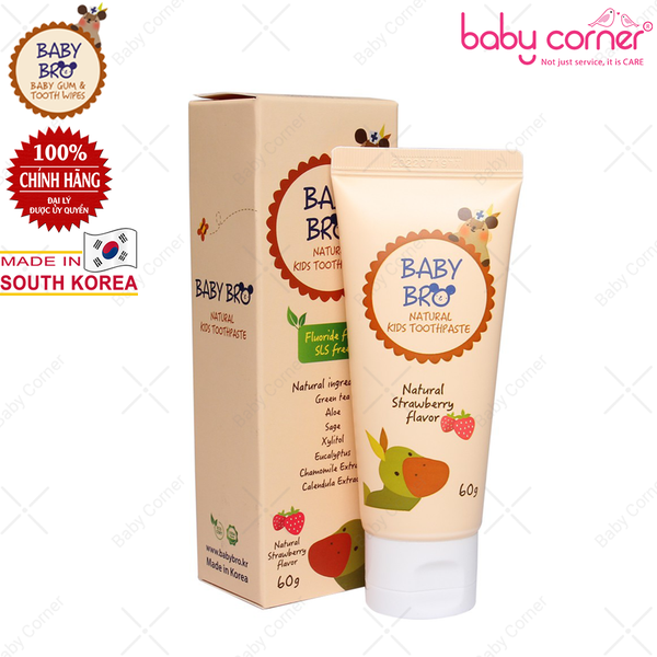  Kem đánh răng hữu cơ trẻ em Baby Bro 