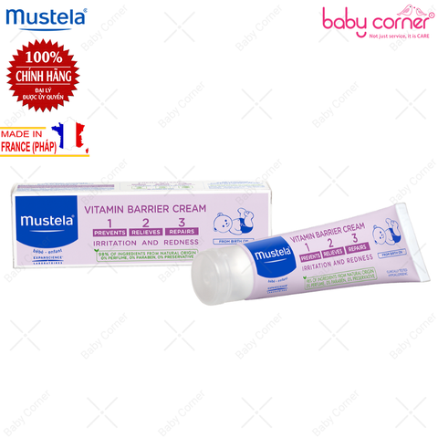  Kem Dưỡng Da Chống Hăm Tã MUSTELA VITAMIN BARRIER CREAM (50ml) 