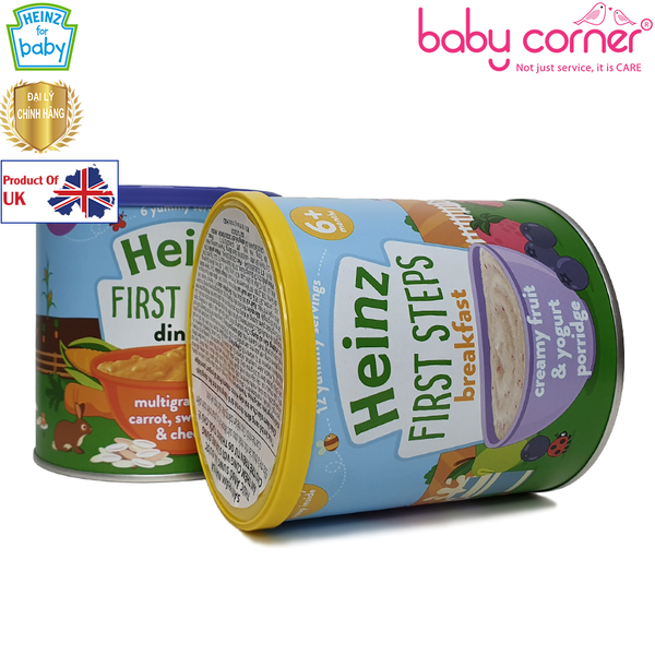  Bột Ăn Dặm (Cháo) HEINZ Kem Trái Cây và Sữa Chua, 240g, Cho Bé Từ 6 Tháng Tuổi 