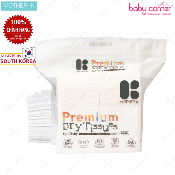  Khăn Vải Khô Đa Năng Mother-K Hàn Quốc (160 Cái) 