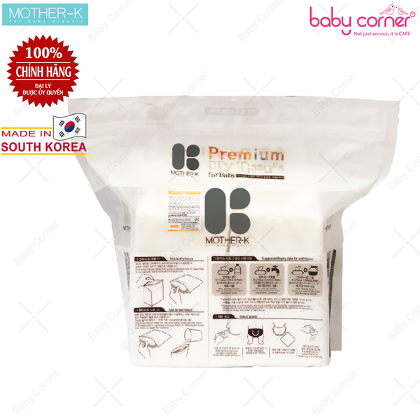 Khăn Vải Khô Đa Năng Mother-K Hàn Quốc (160 Cái) 