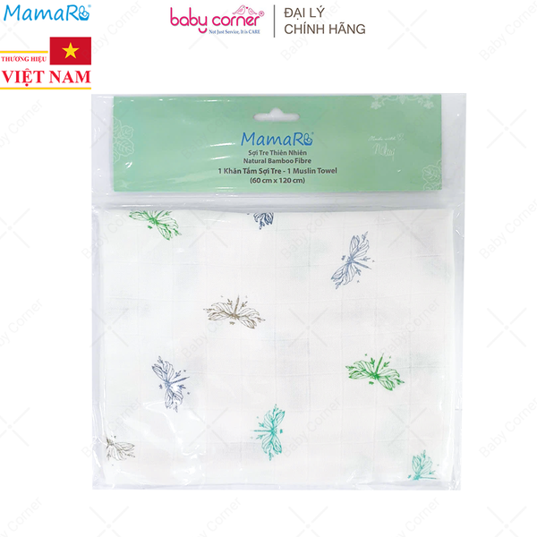  Khăn Tắm Mamaru 60x120cm (Họa Tiết Ngẫu Nhiên) 