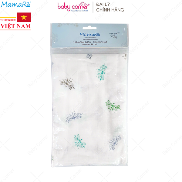  Khăn Tắm Mamaru 90x90cm (Họa Tiết Ngẫu Nhiên) 