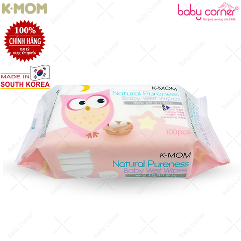  Khăn ướt cao cấp K-Mom Hàn Quốc (100c) 