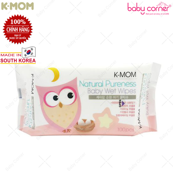  Khăn ướt cao cấp K-Mom Hàn Quốc (100c) 