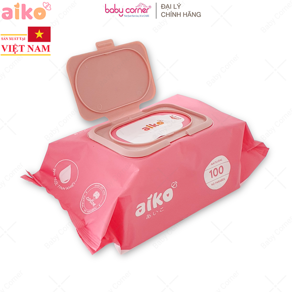  Khăn Ướt Aiko (Hồng) 