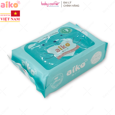  Khăn Ướt Kháng Khuẩn Aiko (Xanh) 