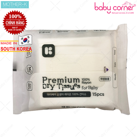  Khăn Vải Khô Đa Năng Mother-K Hàn Quốc (15 Cái) 