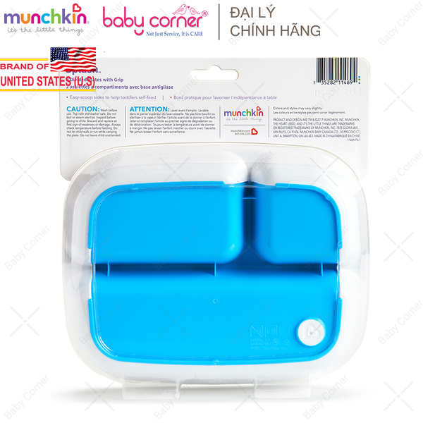  Bộ 2 Đĩa Chia Ngăn Chống Trượt Munchkin 