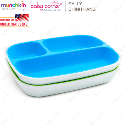  Bộ 2 Đĩa Chia Ngăn Chống Trượt Munchkin 