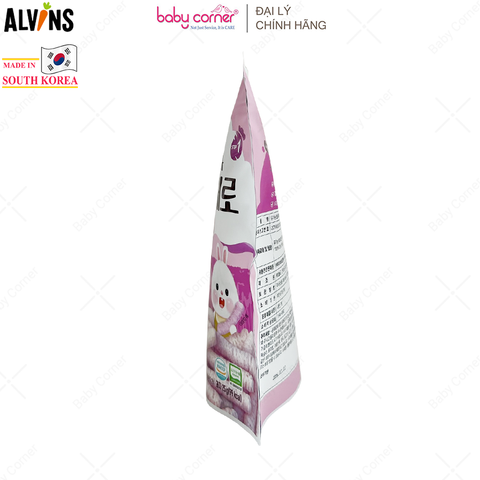  Bánh Gạo Ăn Dặm Hữu Cơ Cho Bé Vị Khoai Lang Tím ALVINS, 25G 