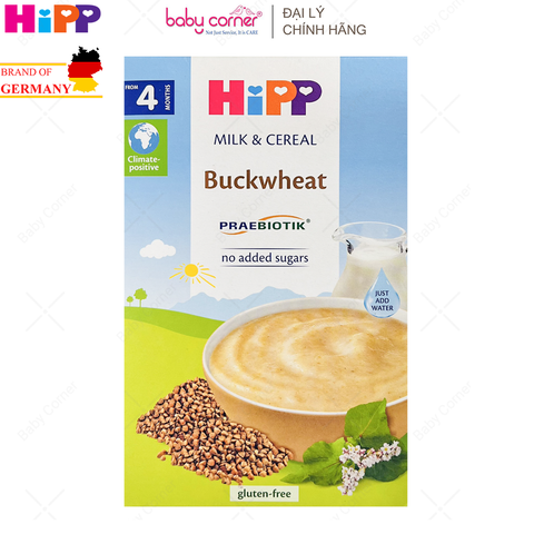  Bột Ăn Dặm Sữa và Ngũ Cốc HIPP Kiều Mạch bổ sung Probiotik  (>4 tháng tuổi) - 250g 