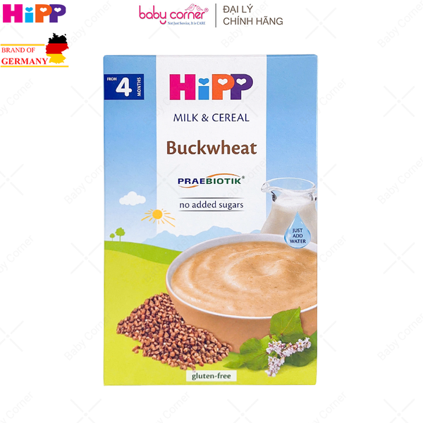  Bột Ăn Dặm Sữa và Ngũ Cốc HIPP Kiều Mạch bổ sung Probiotik  (>4 tháng tuổi) - 250g 