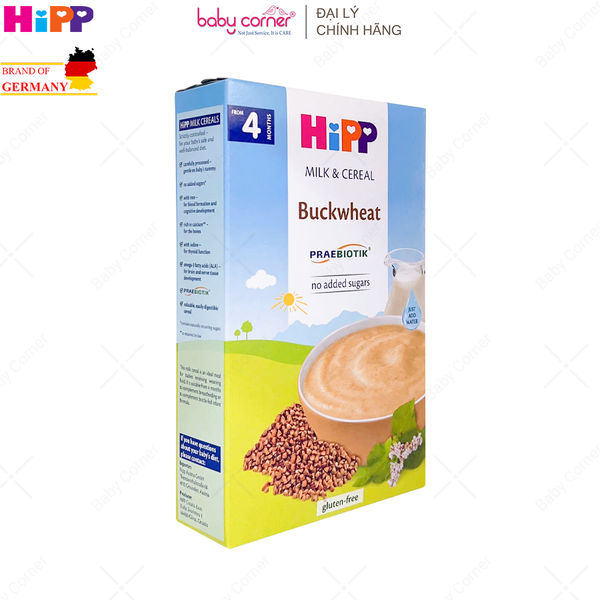  Bột Ăn Dặm Sữa và Ngũ Cốc HIPP Kiều Mạch bổ sung Probiotik  (>4 tháng tuổi) - 250g 