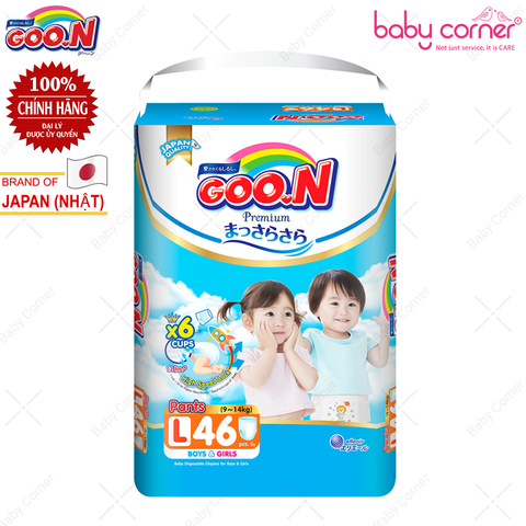  Tã QUẦN GOO.N Premium Slim L46 (46 cái) Cho Bé 9~14kg 