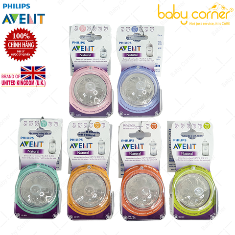  Set 2 Núm Ti Mô Phỏng Tự Nhiên Philips Avent, Cho Bé Từ 0 Tháng, 1 Tháng, 3 Tháng, 6 Tháng, Y CUT, 9 Tháng 