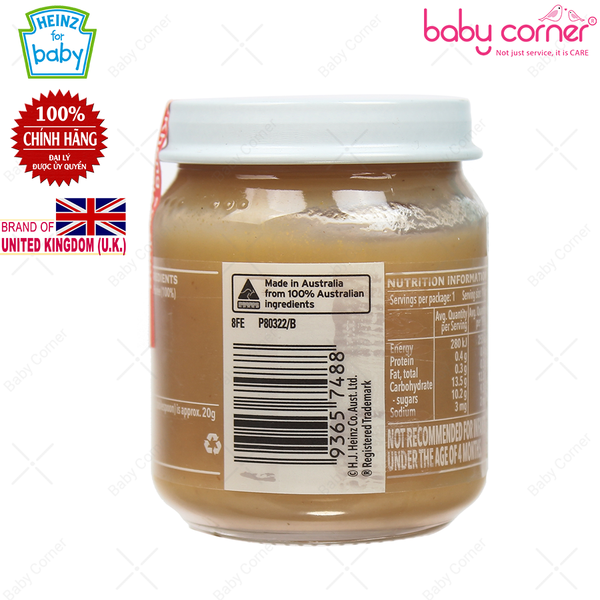  Lê nghiền cho trẻ từ 4 tháng tuổi - Heinz Pear 