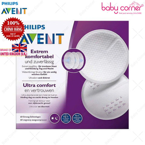  Miếng Lót Thấm Sữa Philips Avent (Hộp 24 /60 miếng) 