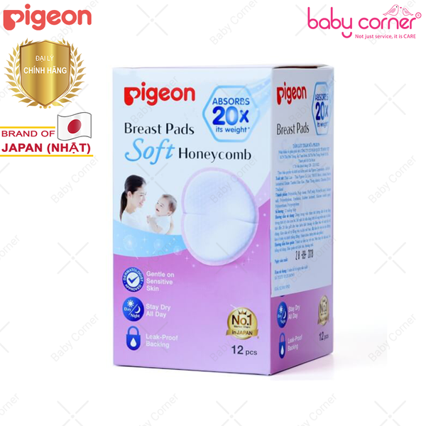  Tấm lót thấm sữa Pigeon (Hộp 12 miếng) 