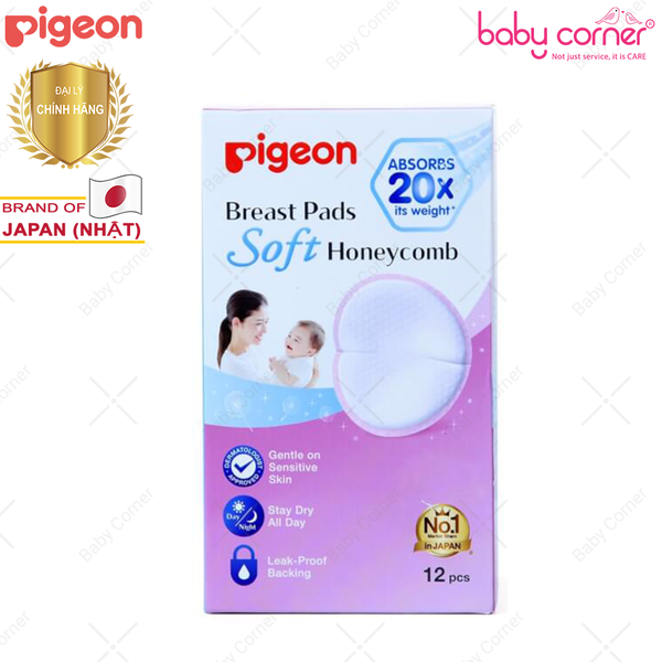  Tấm lót thấm sữa Pigeon (Hộp 12 miếng) 