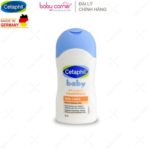  Sữa Dưỡng Thể Toàn Thân Cetaphil Baby Daily Lotion Tinh Chất Hoa Cúc Hữu Cơ, Từ Sơ Sinh, 50ml/ 400ml 