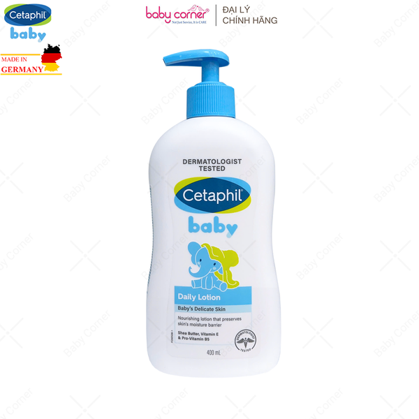  Sữa Dưỡng Thể Toàn Thân CETAPHIL BABY Daily Lotion, Từ Sơ Sinh, 400ML 