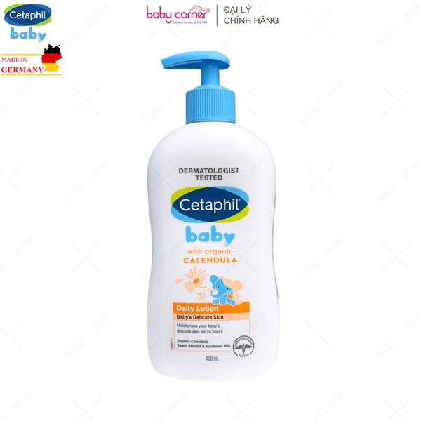  Sữa Dưỡng Thể Toàn Thân Cetaphil Baby Daily Lotion Tinh Chất Hoa Cúc Hữu Cơ, Từ Sơ Sinh, 50ml/ 400ml 