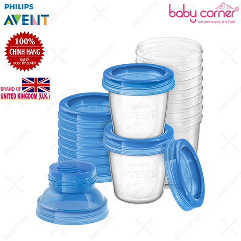 Cốc Trữ Sữa Bằng Nhựa Philips Avent (10 Ly 180ml) 