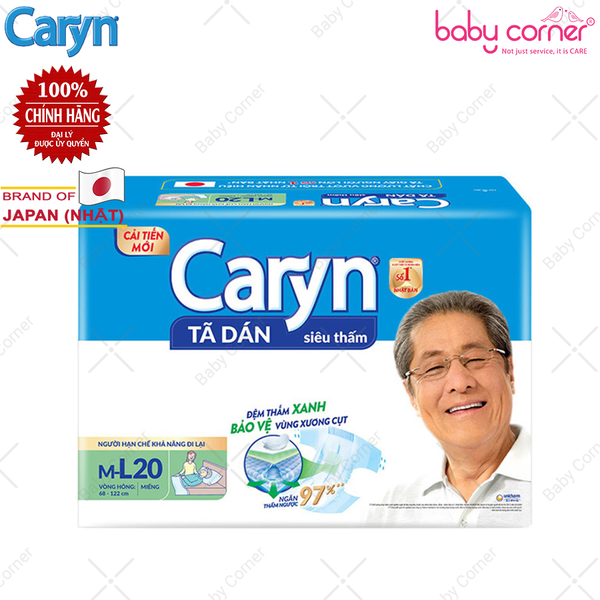  Tã Dán Người Lớn Caryn Size ML20 