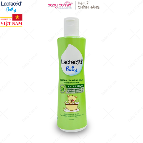  Sữa Tắm Gội Hằng Ngày Cho Bé Lactacyd Milky 
