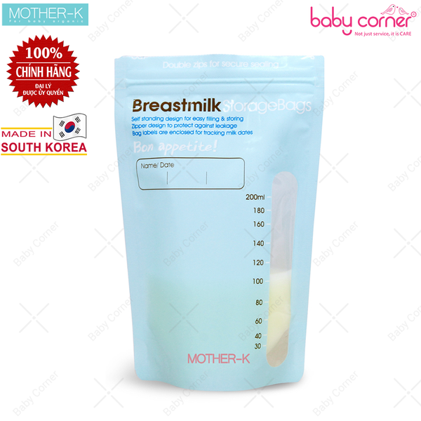  Túi Trữ Sữa Cảm Biến Nhiệt Mother-K Hàn Quốc (Hộp 60 Túi) 