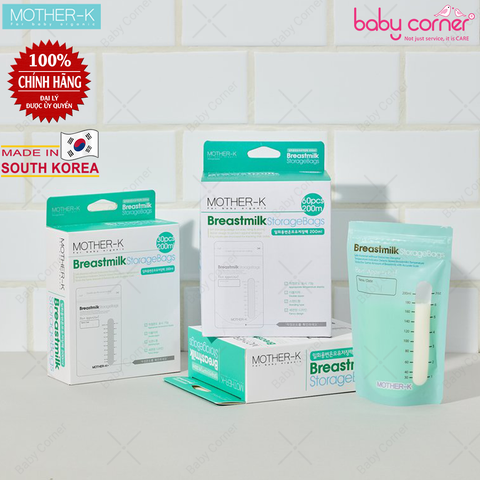  Túi Trữ Sữa Cảm Biến Nhiệt Mother-K Hàn Quốc (Hộp 60 Túi) 