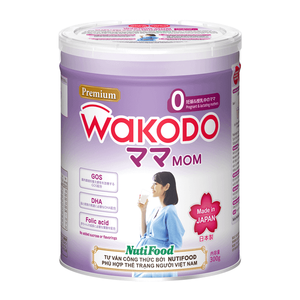 Sữa Wakodo MOM Số 0 (Mẹ Bầu & Đang Cho Con Bú) - Lon 300g