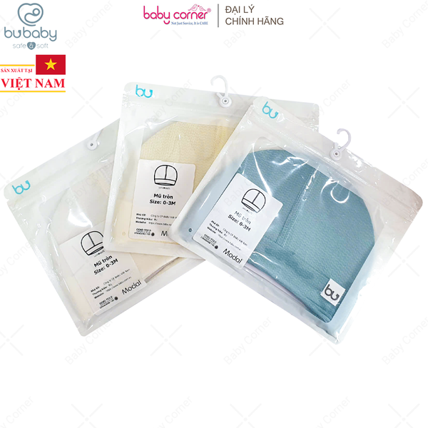  Mũ Tròn BU Cho Bé Từ Sơ Sinh 