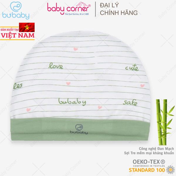  Mũ Tròn BU Sợi Tre Cho Bé 0 - 3M 