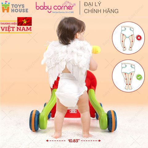  Xe Tập Đi Kiêm Bàn Nhạc Tập Đứng Đa Năng Toys House N6038, Màu Xanh Lá 
