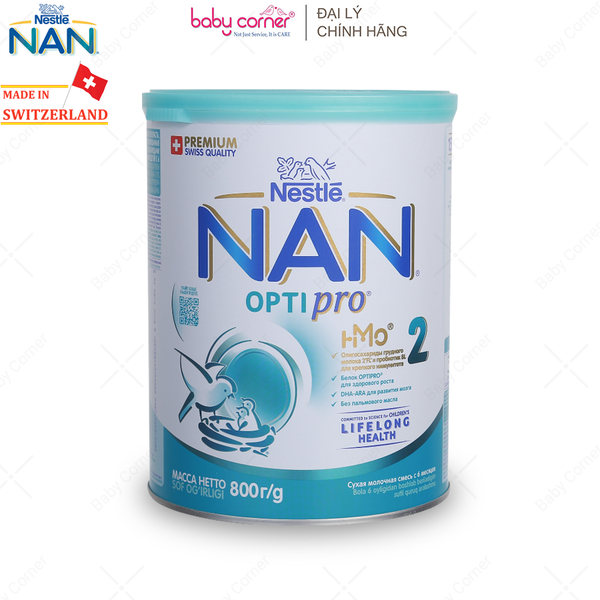  Sữa Bột NAN Nga Số 2, 800g, Cho Bé Từ 6-12M 