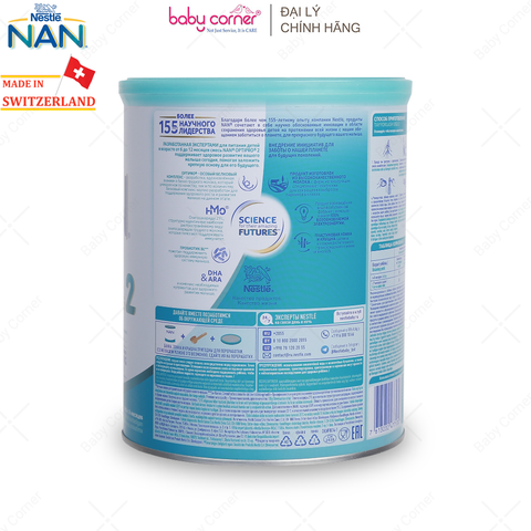  Sữa Bột NAN Nga Số 2, 800g, Cho Bé Từ 6-12M 