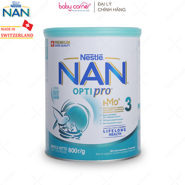  Sữa Bột NAN Nga Số 3, 800g, Cho Bé Từ 12-18M 