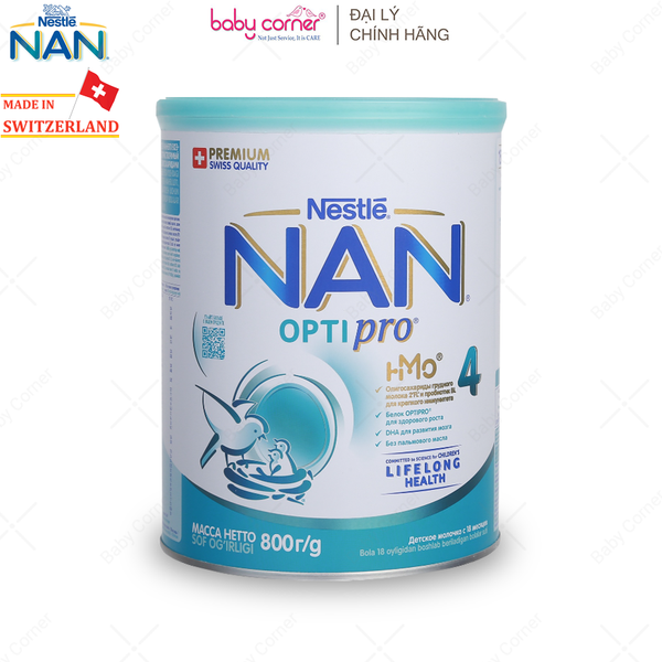  Sữa Bột NAN Nga Số 4, 800g, Cho Bé Từ 18M Trở Lên 