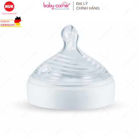  Bộ 2 Núm Ti NUK NATURE SENSE Silicone S2 - M ( Bé 6 - 18 Tháng) 