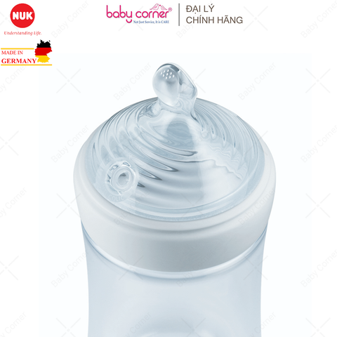  Bộ 2 Núm Ti NUK NATURE SENSE Silicone S1 - M ( Bé 0 - 6 Tháng) 