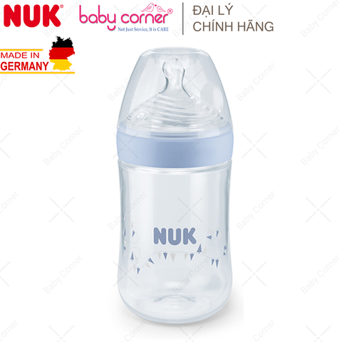  Bình Sữa NUK NATURE SENSE Nhựa PP (Núm Ti S1), 260ml, Bé 0 - 6 Tháng Tuổi 