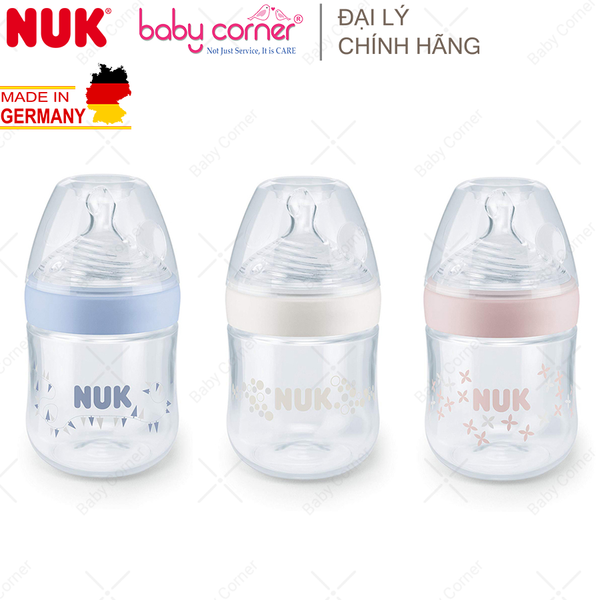  Bình Sữa NUK NATURE SENSE Nhựa PP (Núm Ti S1), 150ml, Cho Bé 0 - 6 Tháng Tuổi 