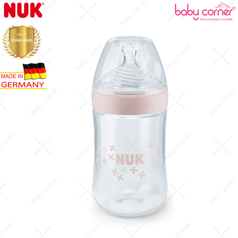  Bình Sữa NUK NATURE SENSE Nhựa PP (Núm Ti S2), 260ml, Bé Từ 6 - 18 Tháng Tuổi 