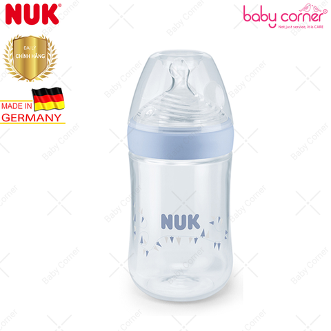  Bình Sữa NUK NATURE SENSE Nhựa PP (Núm Ti S1), 260ml, Bé 0 - 6 Tháng Tuổi 