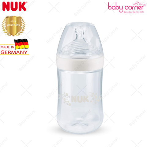  Bình Sữa NUK NATURE SENSE Nhựa PP (Núm Ti S2), 260ml, Bé Từ 6 - 18 Tháng Tuổi 