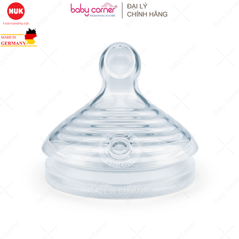  Bộ 2 Núm Ti NUK NATURE SENSE Silicone S1 - S ( Bé 0 - 6 Tháng) 
