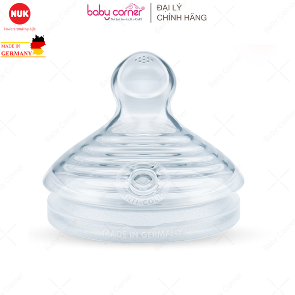  Bộ 2 Núm Ti NUK NATURE SENSE Silicone S2 - L ( Bé 6 - 18 Tháng) 